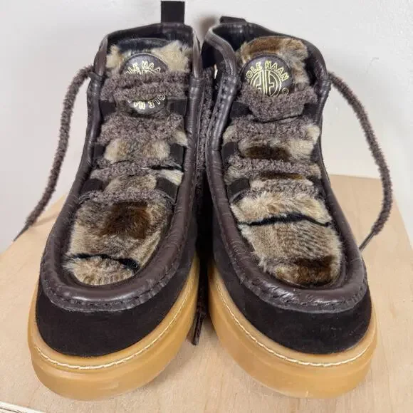 Cole Haan Womens Chaka Bootie All Day Summit Brown Lace Up Ankle Size 7.5 - Picture 2 of 8